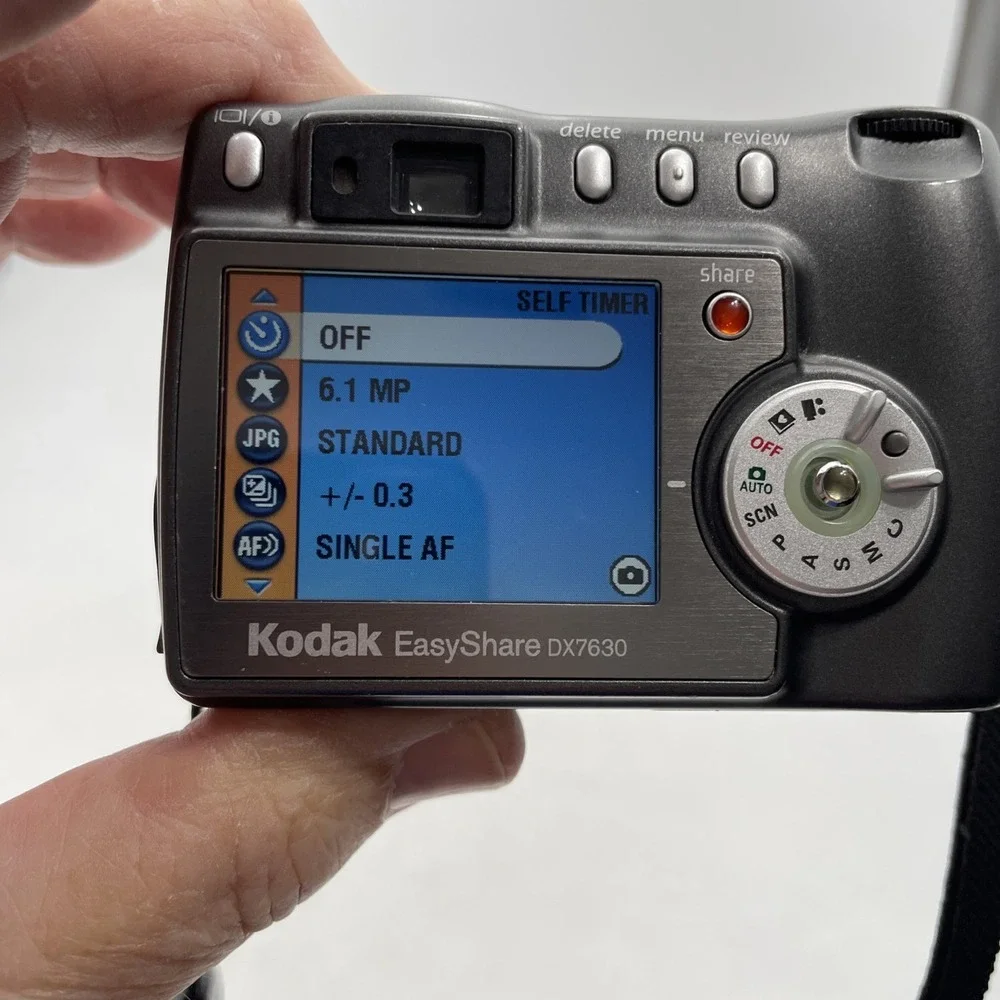 Kodak EasyShare DX7630 6.1MP Digital Camera 3X Zoom+Battery+Charger+SD Card+Manu